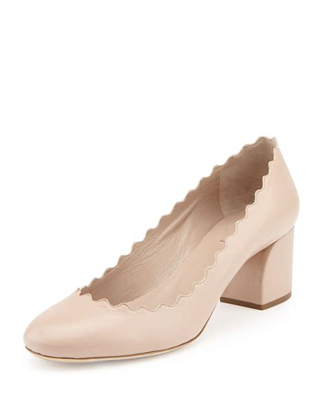 chloe pumps|chloe scalloped pumps.